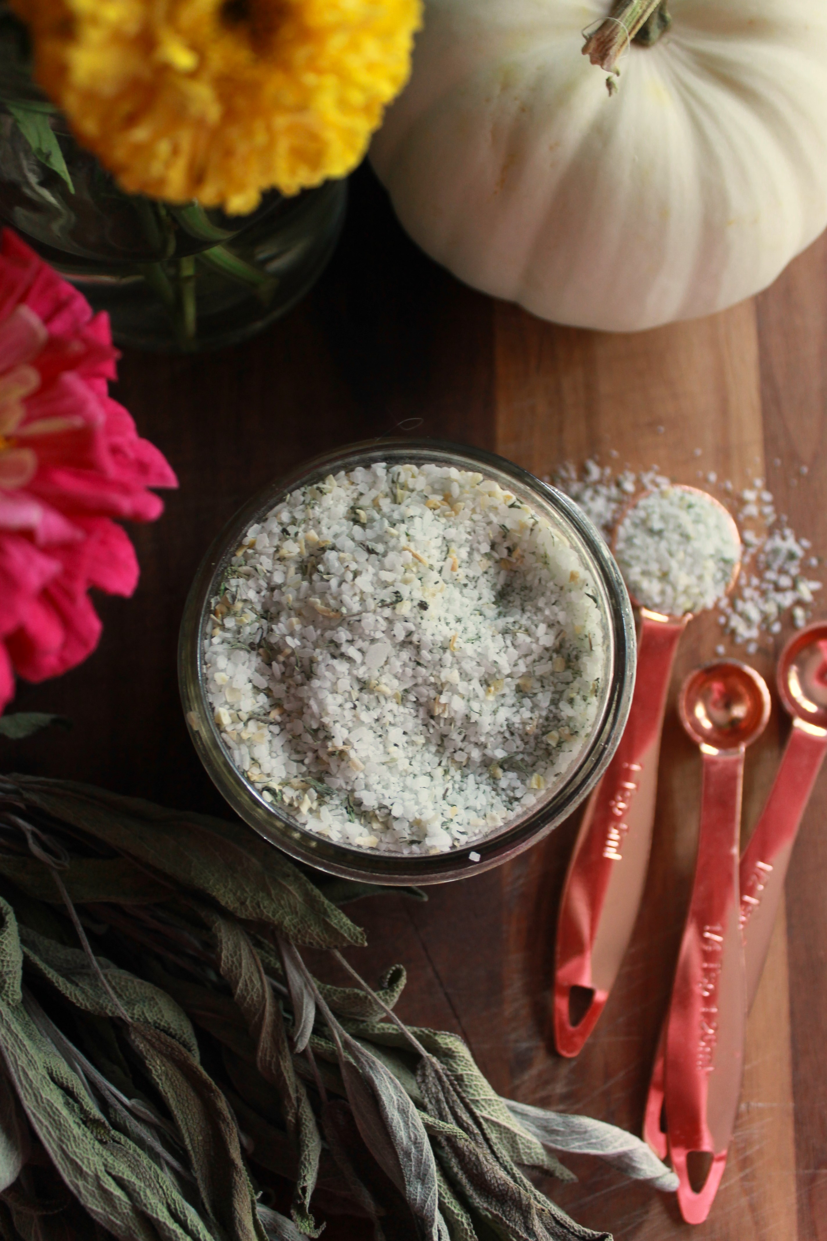 Homemade Herb Salt Recipe | Sage, Thyme, Onion, Parsley | The Cottage ...