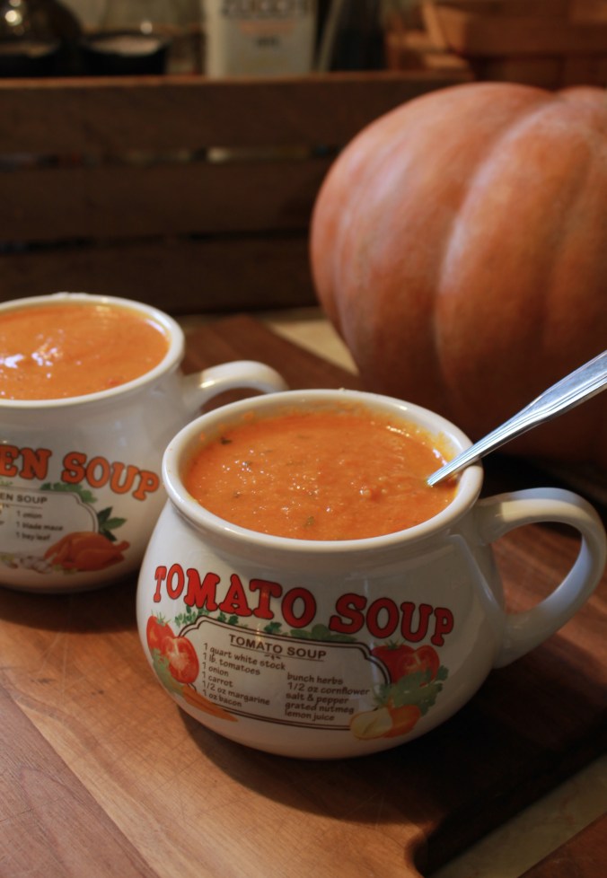 Roasted Pumpkin & Carrot Soup | Savory Pumpkin Recipe with Homegrown Pumpkins
