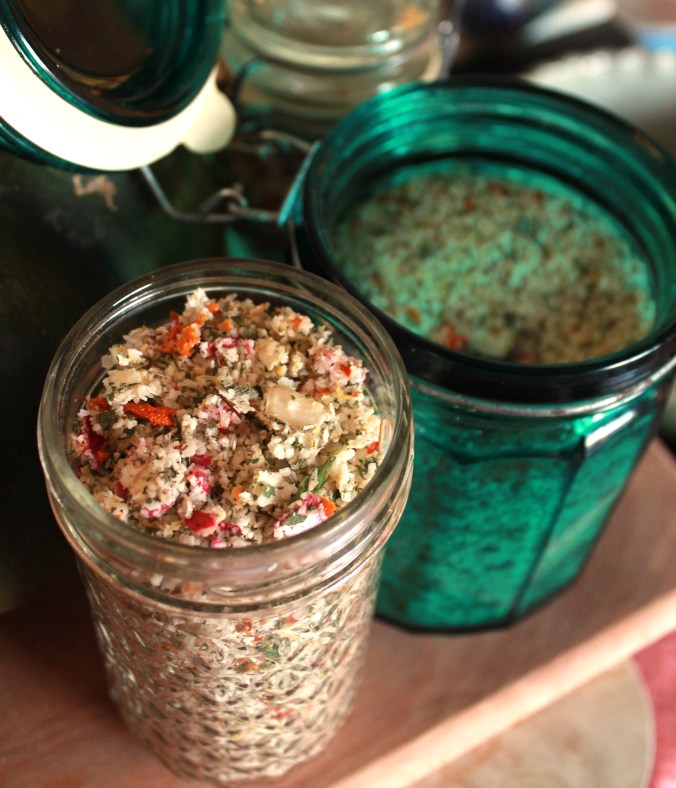 Citrus Herb Salt with Tomatoes, Peppers, Garden&nbsp;Herbs