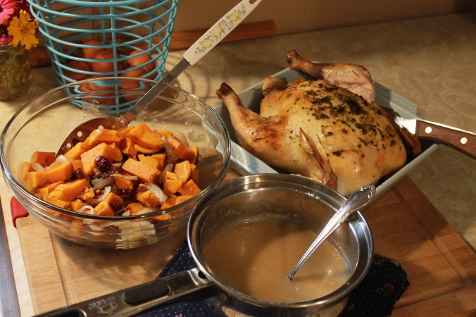 Roasted Chicken with Sweet Potatoes, Cranberries | Seasonal Autumn&nbsp;Meals